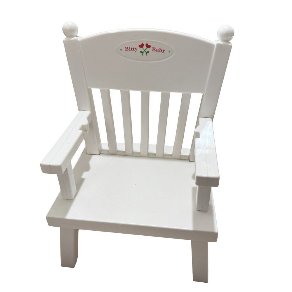 American Girl Furniture Bitty Baby White High Chair 12.5", No Tray, Retired